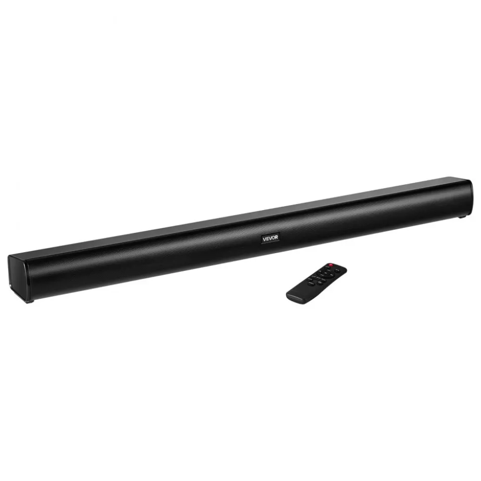 VEVOR Sound Bar for Smart TV, 2.1 Channel, 35-Inch Compact Soundbar TV Speakers with Built-In Subwoofer for Projector, Bluetooth AUX Connection, Easy Setup, 120W Surround Sound System for Home Audio
