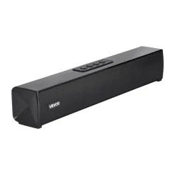 VEVOR Sound Bar for Smart TV, 2.0 Channel, 24-Inch Compact Soundbar TV Speakers for Projector, Bluetooth AUX Connection, Remote Control, Easy Setup, 80W Surround Sound System for PC Home Theater Audio