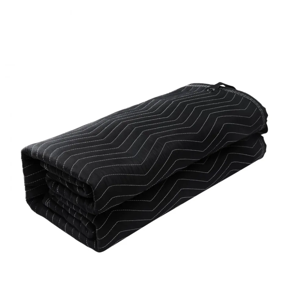 VEVOR Sound Dampening Blanket, 96" x 80", Extra Large Studio Grommeted Soundproof Blanket with Grommets, Light Blocker for Door Acoustic Noise Blocking Blanket Studio Sound Absorption Sheet, Black
