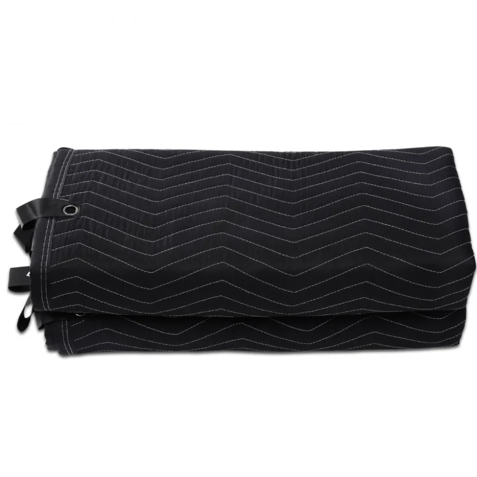 VEVOR Sound Dampening Blanket, 96" x 80", Extra Large Studio Grommeted Soundproof Blanket with Grommets, Light Blocker for Door Acoustic Noise Blocking Blanket Studio Sound Absorption Sheet, Black