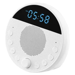 VEVOR Sound Machine, 18 Soothing Sleep Sounds, 7-Color Night Light, 6-in-1 White Noise Sound Machine with Dual Alarms, APP, Auto-Off Timer and Memory Function, for Baby, Adults, Home, Office & Travel
