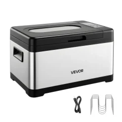 VEVOR Sous Vide Cooker, 800W Sous-Vide Machine, Suveed Cooking Machine with LED Digital Display, Glass Lid, Precise Temperature & Timer Control, for Family & Friends, All-in-One Sous Vide Pot