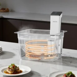 VEVOR Sous Vide Precision Cooker, 850W Sous-Vide Cooking Machine, Immersion Circulator with LED Digital Display, Secure Clamp Design, Fast-Heating, Accurate Temperature & Timer Control, Sous-Vide