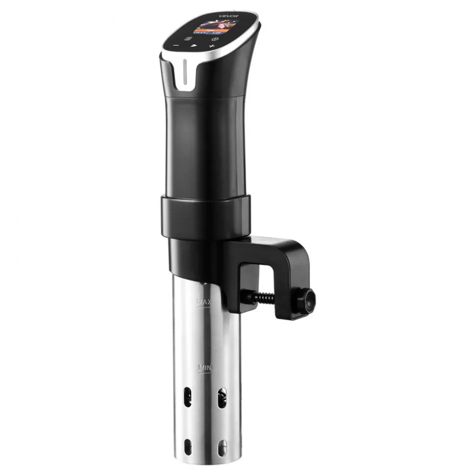 VEVOR Sous Vide Precision Cooker, 1100W Sous-Vide Cooking Machine, WIFI Immersion Circulator with 10 Preset Recipes, LCD Touchscreen, Fast-Heating, Accurate Temperature & Timer, App Control