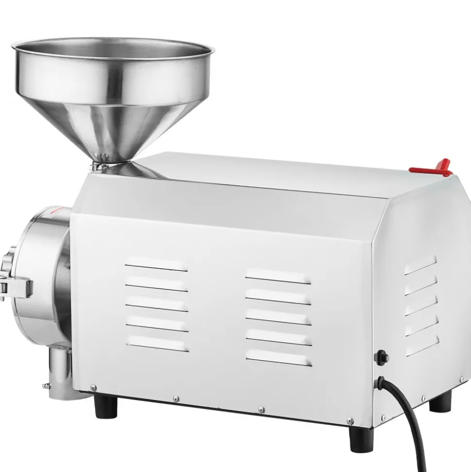 VEVOR Soybean Grinder Commercial Grinding Machine for Spices 2200W Corn Mill Grinder 50 KG/H Stainless Steel Corn Grinder Industrial Flour Milling Machine for Pepper Soybean Peanut Corn Grains