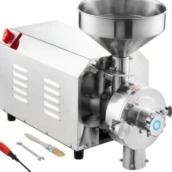 VEVOR Soybean Grinder Commercial Grinding Machine for Spices 2200W Corn Mill Grinder 50 KG/H Stainless Steel Corn Grinder Industrial Flour Milling Machine for Pepper Soybean Peanut Corn Grains