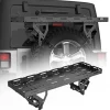 VEVOR Spare Tire Cargo Basket, for 30-40 Inch Tires, Fit for 1976-2024 Jeep Wrangler JK JL TJ YJ CJ, 80 lbs Load Capacity, Utility Cargo Basket Rack Storage Tray Replacement, No-Drill Installation
