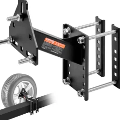 VEVOR Spare Tire Carrier, Trailer Spare Tire Mount, 160 lbs Capacity, Utility Trailer Accessories Fits Most 4 & 5 & 6 & 8 Lugs Wheels on 4", 4.25", 4.5", 4.75", 5", 5.5", 6", 6.5" Bolt Patterns