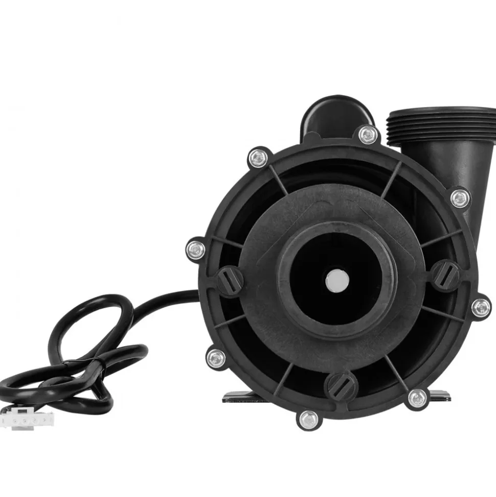 VEVOR 2 Speed SPA Pump, 56-Frame, AC220-240V Hot Tub SPA Pump, 3HP/200GPM/65.61ft High Speed or 0.4HP/100GPM/16.07ft Low Speed, 2" Port 90° Rotational Interface for Hot Tub, Tested to UL Standards