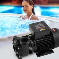 VEVOR 2 Speed SPA Pump, 48-Frame, AC 110-120V Hot Tub SPA Pump, 1.5HP/150GPM/42.65ft High Speed or 0.46HP/70GPM/9.18ft Low Speed, 2