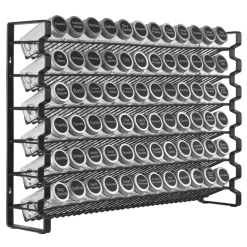 VEVOR Spice Rack Organizer for Cabinet, Spice Organizer with 72 Empty Spice Jars, Lids, Spice Labels, and Funnel Complete Set, Seasoning Organizer for Countertop, Kitchen, Pantry, Cupboard, 23x16 in