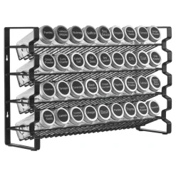 VEVOR Spice Rack Organizer for Cabinet, Spice Organizer with 36 Empty Spice Jars, Lids, Spice Labels, and Funnel Complete Set, Seasoning Organizer for Countertop, Kitchen, Pantry, Cupboard, 18x11 in