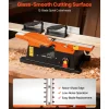VEVOR Spiral Benchtop Jointer, 6 in, 2 HP 12000 RPM Bench Top Wood Jointer, with 12-Blade Spiral Cutterhead, Up to 1/8 in Depth, Adjustable Fence, 6 x 23 in Cast Aluminum Table, for Woodworking DIY