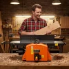 VEVOR Spiral Benchtop Jointer, 8 Inch, 2 HP 8500 RPM Bench Top Wood Jointer, with 18-Blade Spiral Cutterhead, Extendable Cast Aluminum Table, Up to 1/8 in Depth, Adjustable Fence, for Woodworking DIY