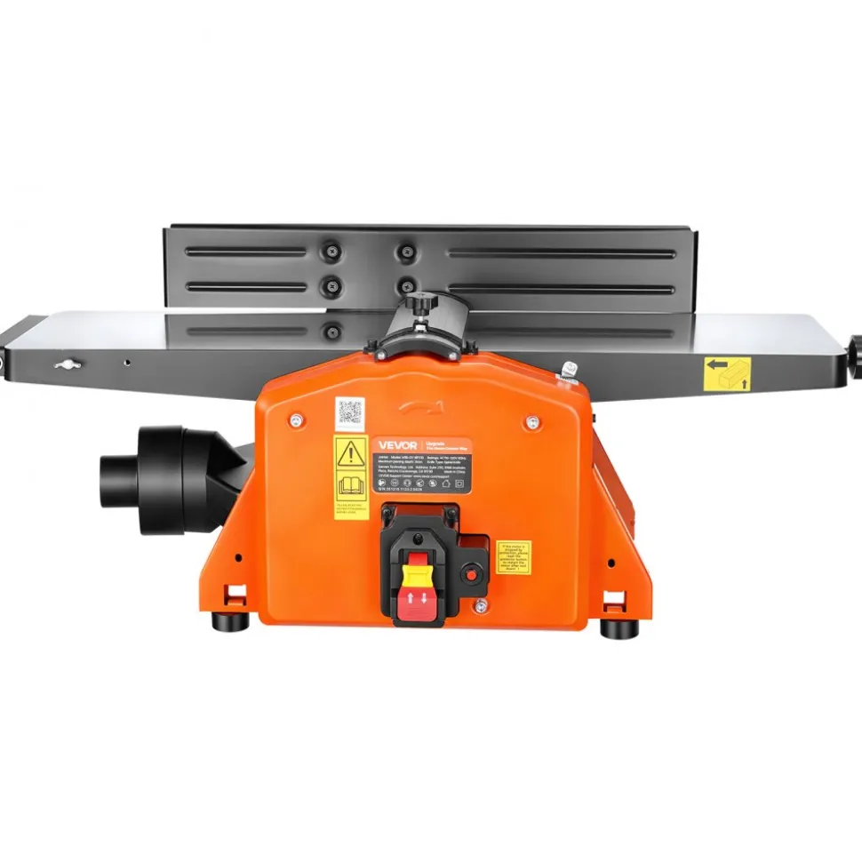 VEVOR Spiral Benchtop Jointer, 8 Inch, 2 HP 8500 RPM Bench Top Wood Jointer, with 18-Blade Spiral Cutterhead, Extendable Cast Aluminum Table, Up to 1/8 in Depth, Adjustable Fence, for Woodworking DIY