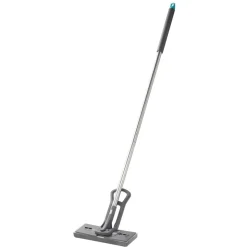 VEVOR Sponge Mop, High-Density PU Sponge Mop with 1 Pcs Sponge Mop Replacement , Easy to Squeeze Sponge Mop with Hook & Loop for Head Change, Fit for Various Floors’ Cleaning