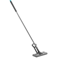 VEVOR Sponge Mop, High-Density PU Sponge Mop with 1 Pcs Sponge Mop Replacement , Easy to Squeeze Sponge Mop with Hook & Loop for Head Change, Fit for Various Floors’ Cleaning