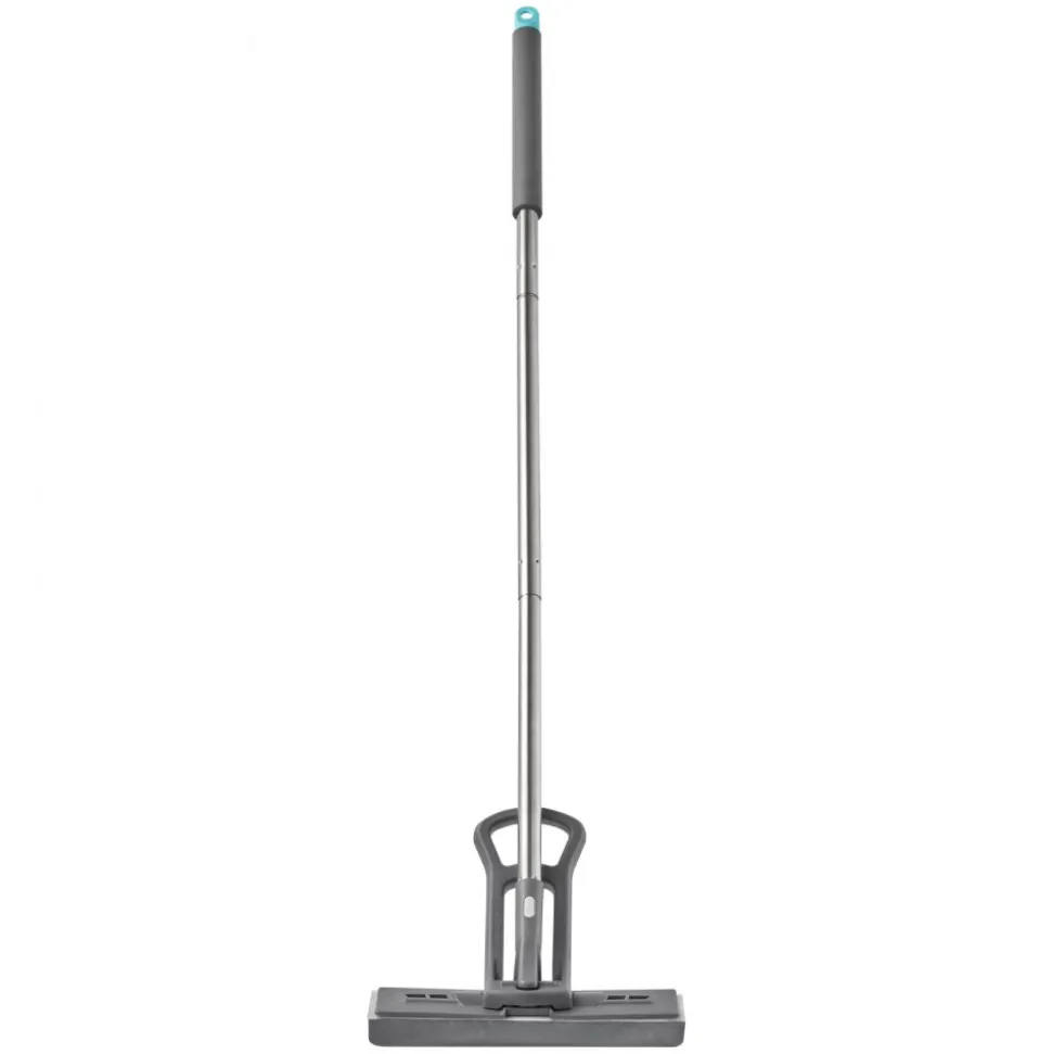 VEVOR Sponge Mop, High-Density PU Sponge Mop with 1 Pcs Sponge Mop Replacement , Easy to Squeeze Sponge Mop with Hook & Loop for Head Change, Fit for Various Floors’ Cleaning