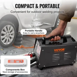 VEVOR Spot Welder Dent Puller, 3KW Stud Welder Dent Repair Kit with 2 Welding Guns, Auto/Manual Welding & 7 Modes, 110V Auto Body Spot Welding Dent Repair Machine for Car, Truck Dent Repair