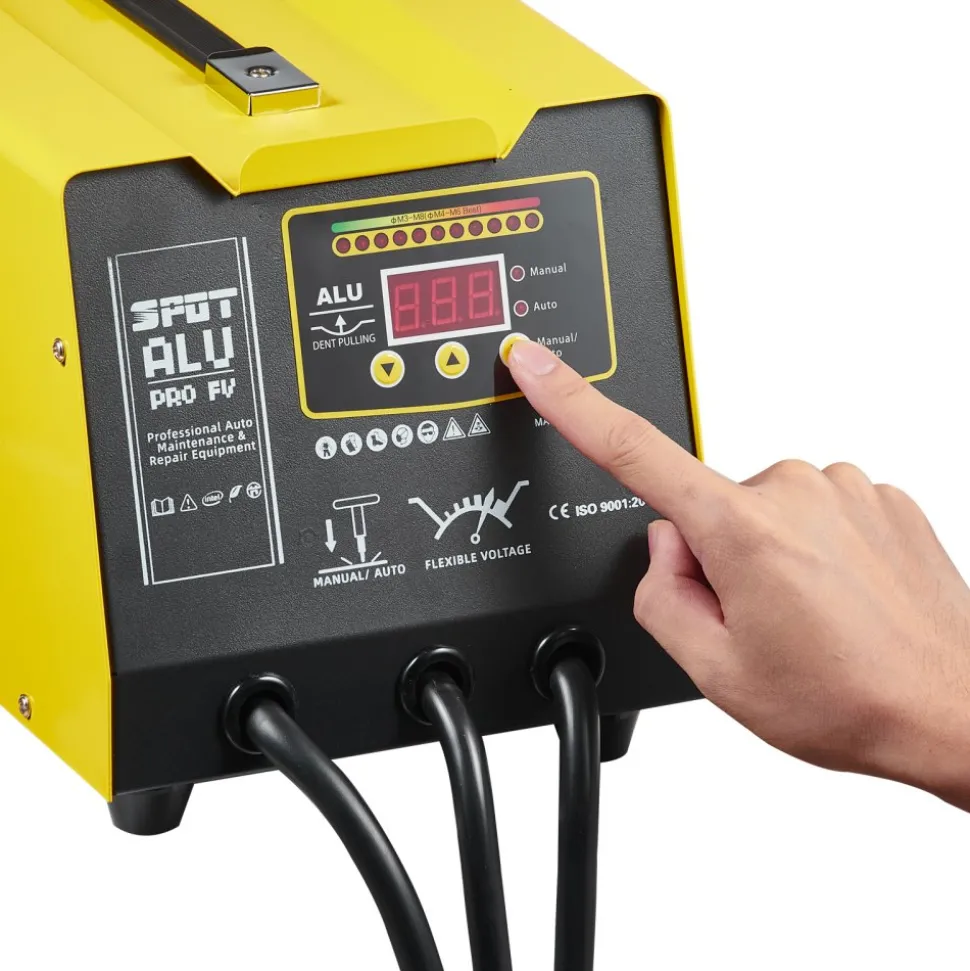 VEVOR Spot Welder Dent Puller, 300W Stud Welder Dent Repair Kit with Heat Gun, Auto/Manual Welding Mode, 110V Auto Body Spot Welding Dent Repair Machine for Aluminum Car Body Panels Repair