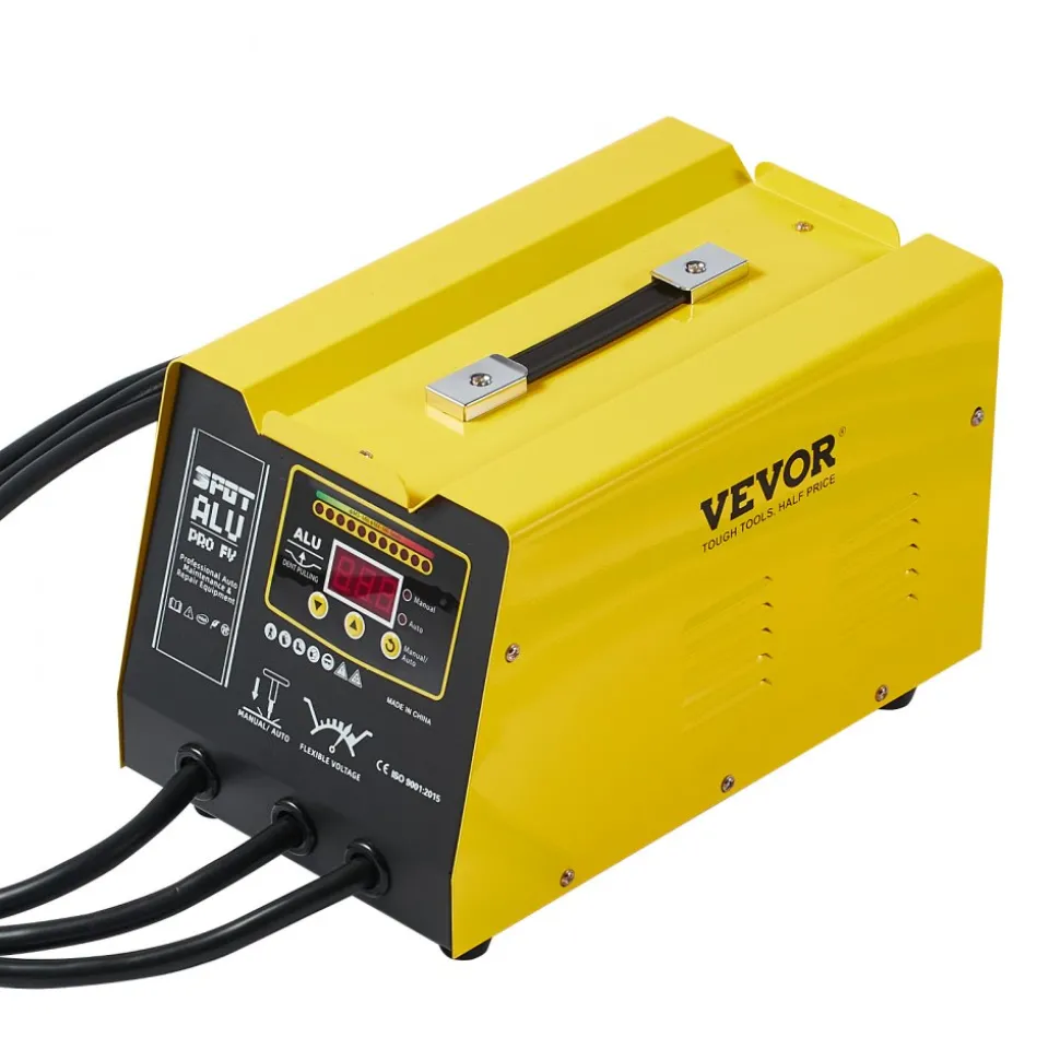 VEVOR Spot Welder Dent Puller, 300W Stud Welder Dent Repair Kit with Heat Gun, Auto/Manual Welding Mode, 110V Auto Body Spot Welding Dent Repair Machine for Aluminum Car Body Panels Repair