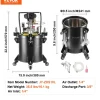 VEVOR Spray Paint Pressure Pot, 10 L/2.5 gal Fully Automatic Stirring Pressure Pot Tank, 70 psi Adjustale Pressure, Pressure Pot Paint Tank with Spray Gun and Hoses, for Home Decor Industry Painting
