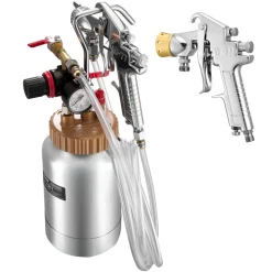 VEVOR Spray Paint Pressure Pot Tank, 30L/8gal Air Paint Pressure Pot with Manual Mixing Agitator, Leak Repair Sealant for Industry Home Decor Architecture Construction Automotive Painting, 70PSI Max