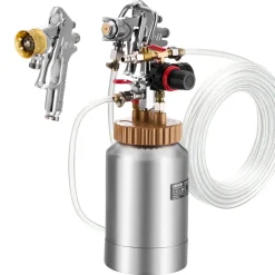 VEVOR Spray Paint Pressure Pot Tank, 30L/8gal Air Paint Pressure Pot with Manual Mixing Agitator, Leak Repair Sealant for Industry Home Decor Architecture Construction Automotive Painting, 70PSI Max