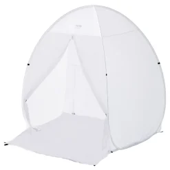 VEVOR Spray Paint Shelter, 60 x 60 x 70 in Pop-Up Portable Spray Paint Tent with Built-In Floor, Exhaust Window and Storage Bag, Foldable Paint Booth for Furniture, DIY Hobby Tool Painting Station