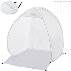 VEVOR Spray Paint Shelter, 40 x 35 x 40 in Pop-Up Portable Spray Paint Tent with Built-In Floor, Exhaust Window and Storage Bag, Foldable Paint Booth for Furniture, DIY Hobby Tool Painting Station