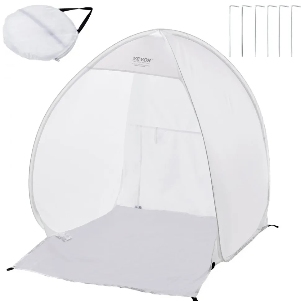 VEVOR Spray Paint Shelter, 40 x 35 x 40 in Pop-Up Portable Spray Paint Tent with Built-In Floor, Exhaust Window and Storage Bag, Foldable Paint Booth for Furniture, DIY Hobby Tool Painting Station