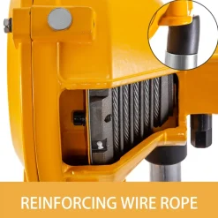 VEVOR Spring Balancer 20-33lbs(9-15kg) Retractable Tool Holder 1.5m Length Tool Balancer with Hook and Wire Rope Adjustable Balancer Retractor Hanging Holding Equipment in Yellow
