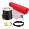 VEVOR 100 sqft Floor Heating Mat System, 120V Electric Radiant Heated Floor System, with Decoupling Membrane & Smart Control Thermostat & Alarm, Easy Installation for Tile, Stone, Vinyl