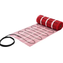 VEVOR 90 sqft Self-Adhesive Mesh Floor Heating Mat System, 120V Electric Radiant Heated Floor System, with Smart Control Thermostat & Alarm, Easy Installation for Tile, Stone, Vinyl