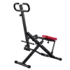 VEVOR Squat Machine, Deep Squat Rowing Machine for Home, Easy Setup & Foldable Exercise Equipment, Glute Trainer Machine with 3 High-Strength Resistance Bands, Glutes & Leg Home Workout Machine, Black