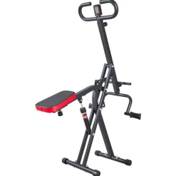 VEVOR Squat Machine, Deep Squat Rowing Machine for Home, Easy Setup & Foldable Exercise Equipment, Glute Trainer Machine with 12-Gear Adjustable Resistance, Glutes & Leg Home Workout Machine, Black