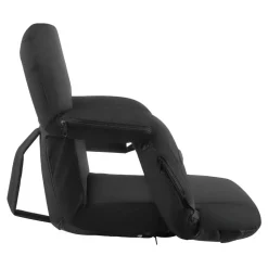 VEVOR Stadium Seat, 25 inch Heated Stadium Chair, Bleacher Seat Heated with 4 Pockets for Bleachers, 3 Level Heating & 6 Modes Vibration Portable Heating Stadiums Chair for Camping, Sports Events