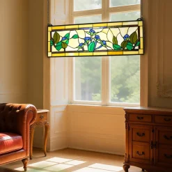 VEVOR Stained Glass Window Panel, 35.2