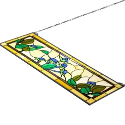 VEVOR Stained Glass Window Panel, 35.2