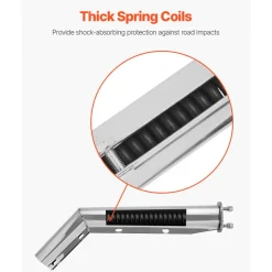 VEVOR Stainless Steel Angled Spring Loaded Mud Flap Hangers, 2-1/2