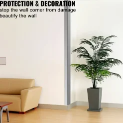 VEVOR Stainless Steel Corner Guards 2 x 2 x 48 inch Metal Wall Corner Protector Pack of 20 Corner Guards 20 Ga 304 Stainless Corner Guard with 90-Degree Angle for Wall Protection and Decoration