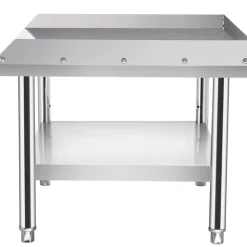 VEVOR Stainless Steel Equipment Grill Stand, 48 x 30 x 24 Inches Stainless Table, Grill Stand Table with Adjustable Storage Undershelf, Equipment Stand Grill Table for Hotel, Home, Restaurant Kitchen