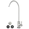 VEVOR Stainless Steel Faucet, Lead-Free Drinking Water Faucets, Reverse Osmosis Faucet with Solid Brass Valve, High Arch Filtered Water Faucets For Kitchen Sink, Bar Counter, Cafe Shop, Brushed Nickel