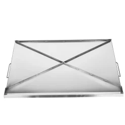VEVOR Stainless Steel Griddle, 23x16 inch Universal Flat Top Rectangular Plate, Gas Grill Griddle for BBQ Grill, Teppanyaki, Portable Family Cookware with Handle, for Camping Tailgating Party