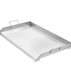 VEVOR Stainless Steel Griddle, 23x16 inch Universal Flat Top Rectangular Plate, Gas Grill Griddle for BBQ Grill, Teppanyaki, Portable Family Cookware with Handle, for Camping Tailgating Party