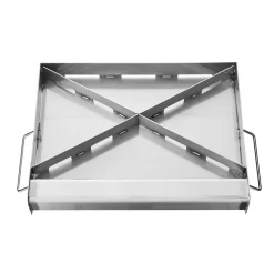 VEVOR Stainless Steel Griddle, 17x13 inch Universal Flat Top Rectangular Plate, Gas Grill Griddle for BBQ Grill, Teppanyaki, Portable Family Cookware with Handle, for Camping Tailgating Party