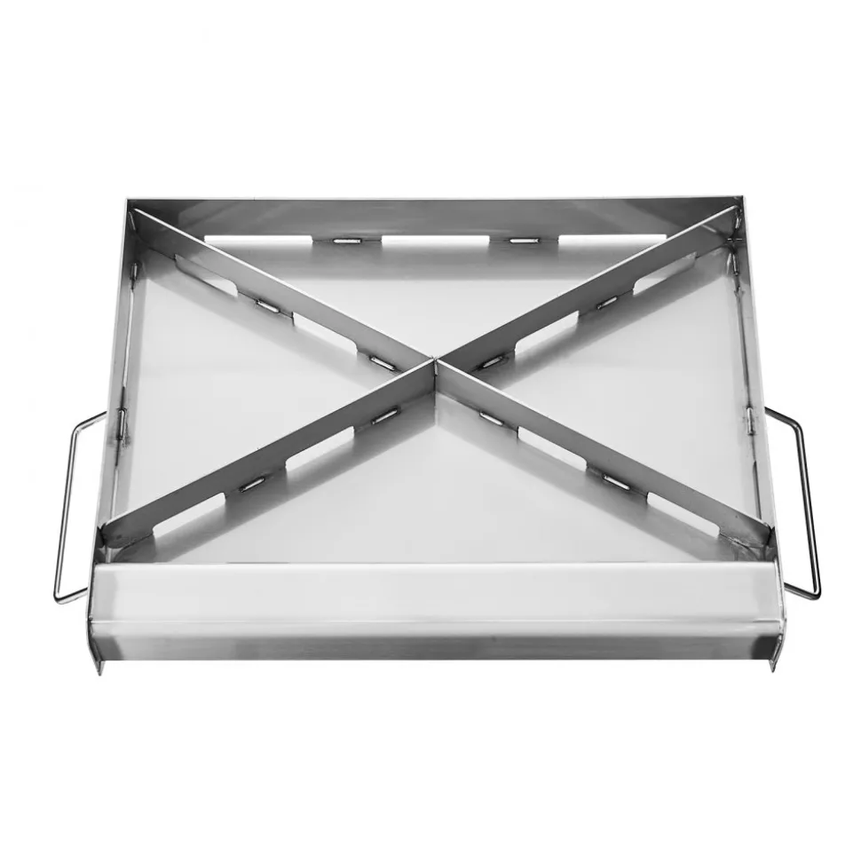 VEVOR Stainless Steel Griddle, 17x13 inch Universal Flat Top Rectangular Plate, Gas Grill Griddle for BBQ Grill, Teppanyaki, Portable Family Cookware with Handle, for Camping Tailgating Party
