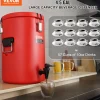 VEVOR Stainless Steel Insulated Beverage Dispenser, 4.5 Gallon 17.2 Liter, Thermal Hot and Cold Drink Server Dispenser with Spigot Handle, Food-grade for Hot Tea Coffee Water Restaurant Drink Shop