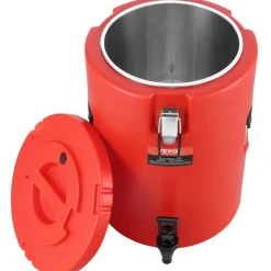 VEVOR Stainless Steel Insulated Beverage Dispenser, 4.5 Gallon 17.2 Liter, Thermal Hot and Cold Drink Server Dispenser with Spigot Handle, Food-grade for Hot Tea Coffee Water Restaurant Drink Shop