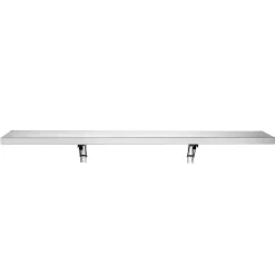 VEVOR Stainless Steel Shelf 12" x 36" 2-Pack Wall Mount Floating Shelf, Heavy-Duty Commercial Shelves with Brackets, 300LBS Capacity, Easy to Clean, Suitable for Restaurant, Home Kitchen, Garage